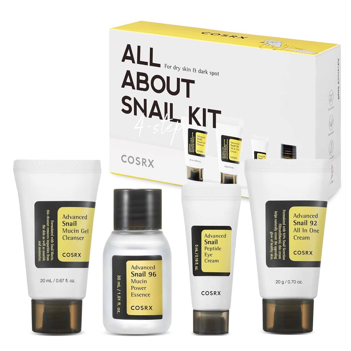 Kit COSRX All About Snail-Mucina de Caracol (2x1)