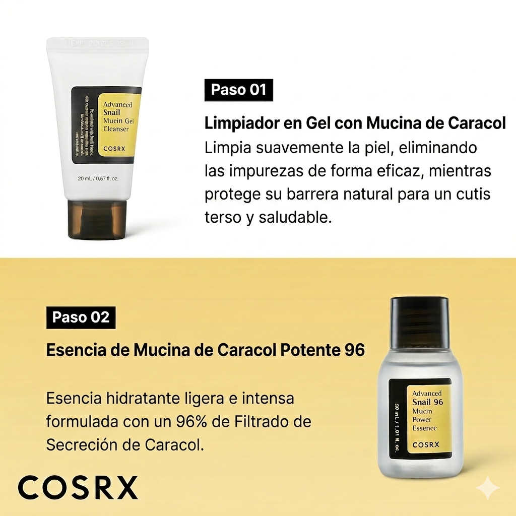 Kit COSRX All About Snail-Mucina de Caracol (2x1)