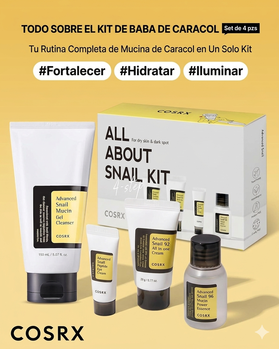 Kit COSRX All About Snail-Mucina de Caracol (2x1)